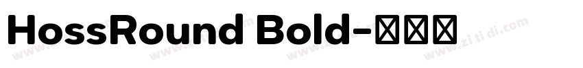 HossRound Bold字体转换